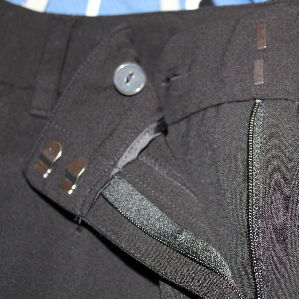 NY&C Vintage Y2K mid-rise 7th Avenue straight‎ leg crop black pants 18 BNWT - Picture 9 of 12